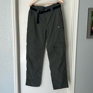 Columbia Sports Utility pants, multiple zip pockets, unzip legs to shorts